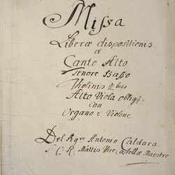 A 41, A. Caldara, Missa Liberae dispositionis, Titelblatt-1.jpg
