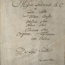 A 39, S. Sailler, Missa solemnis, Titelblatt-1.jpg