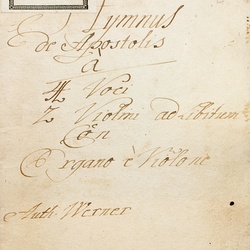 M 26, G.J. Werner, Exultet caelum laudibus, Titelblatt-1.jpg