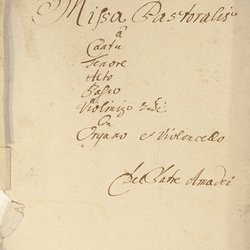 A 16, P. Amadei, Missa pastoralis, Titelblatt-1.jpg