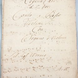 J 11, G.J. Werner, Regina coeli, Titelblatt-1.jpg