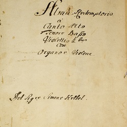 H 3, S. Klebel, Alma redemptoris mater, Titelblatt-1.jpg