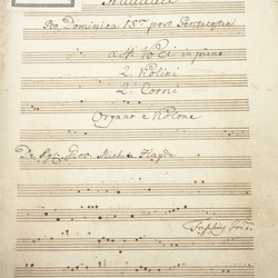 B 152, M. Haydn, Laetatus sum in his, Titelblatt-1.jpg