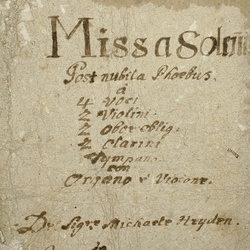 A 139, M. Haydn, Missa solemnis Post Nubila Phoebus, Titelblatt-1.jpg
