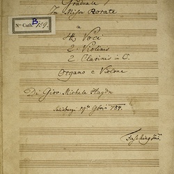 B 159, M. Haydn, Tollite portas principes vestras, Titelblatt-1.jpg
