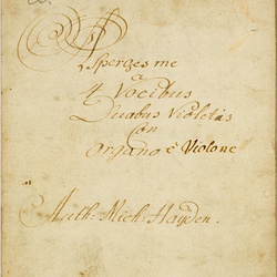 F 26, M. Haydn, Domine hysopo et mundabor, Titelblatt-1.jpg