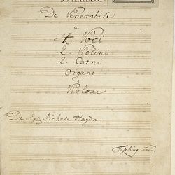 B 179, M. Haydn, Caro mea vere est cibus, Titelblatt-1.jpg