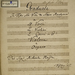 B 198, M. Haydn, Exultabunt sancti in gloria, Titelblatt-1.jpg