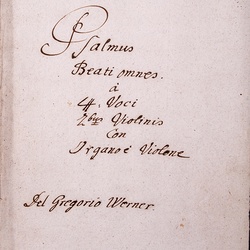G 92, G.J. Werner, Psalm, Titelblatt-1.jpg