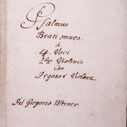 G 92, G.J. Werner, Psalm, Titelblatt-1.jpg