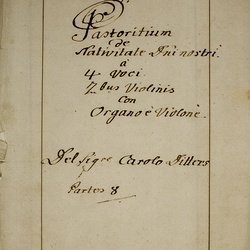 B 19, K. Ditters v. Dittersdorf, Pastoritum de Nativitate Domini Nostri, Titelblatt-1.jpg