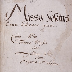 A 53, G.J. Werner, Missa solemnis Estote hilarioris animi , Titelblatt-1.jpg