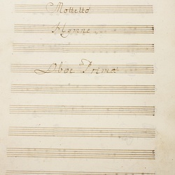 B 100, W.A. Mozart, Splendente deus, Oboe I-1.jpg