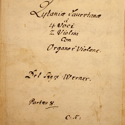 G 102, G.J. Werner, Lytaniae Lauretanae, Titelblatt-1.jpg