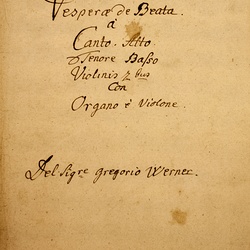 G 78, G.J. Werner, Vesperae de B.M.V., Titelblatt-1.jpg