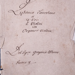 G 101, G.J. Werner, Lauretanische Litanei, Titelblatt-1.jpg