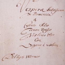 G 74, G.J. Werner, Vesperae, Titelblatt-1.jpg
