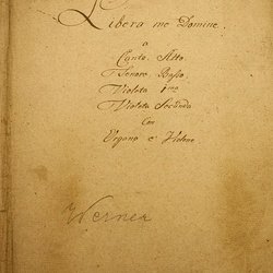 G 13, G.J. Werner, Psalm Libera me domine, Titelblatt-1.jpg