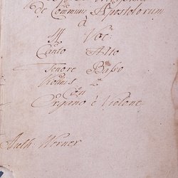 G 77, G.J. Werner, Vesperae brevissima, Titelblatt-1.jpg