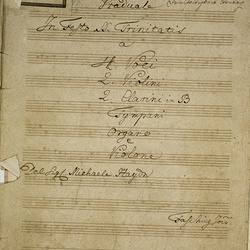 B 175, M. Haydn, Benedictus domine qui in tueris, Titelblatt-1.jpg