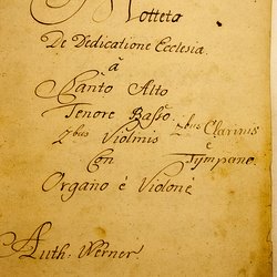 B 48, G.J. Werner, Domum tuam domine, Titelblatt-1.jpg