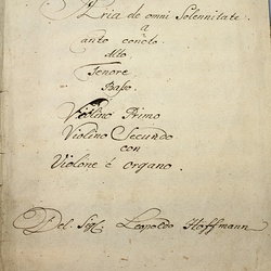 B 87, L. Hoffmann, Alleluia altra nocte in cubante, Titelblatt-1.jpg