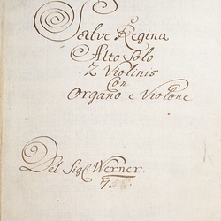 K 21, G.J. Werner, Salve regina, Titelblatt-1.jpg