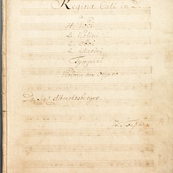 J 23, J.G. Albrechtsberger, Regina coeli, Titelblatt-1.jpg