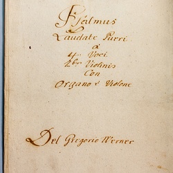 G 82, G.J. Werner, Psalm, Titelblatt-1.jpg