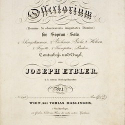 B 242, J. Eybler, Domine si observaveris, Titelblatt-2.jpg