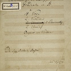 B 128, M. Haydn, Laetatus sum in his, Titelblatt-1.jpg