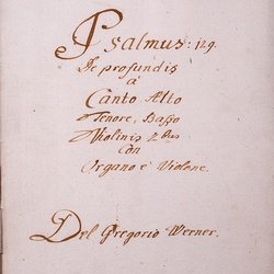 G 91, G.J. Werner, Psalm, Titelblatt-1.jpg