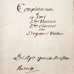 G 43, G. Strasser, Completorium, Titelblatt-1.jpg
