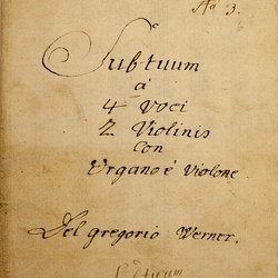 L 3, G.J. Werner, Sub tuum praesidium, Titelblatt-1.jpg