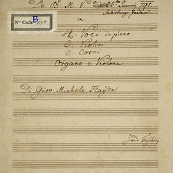 B 188, M. Haydn, Post partum virgo, Titelblatt-1.jpg