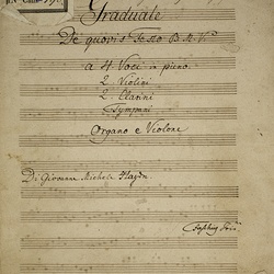 B 190, M. Haydn, Gaude virgo mater Christi, Titelblatt-1.jpg