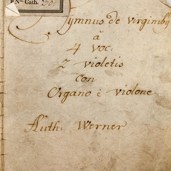 M 36, G.J. Werner, Jesu corona virginum, Titelblatt-1.jpg