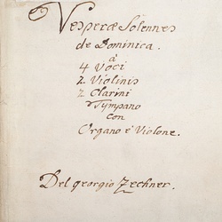 G 29, G. Zechner, Vesperae, Titelblatt-1.jpg