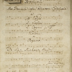 B 119, M. Haydn, Benedictus dominus deus Israel, Titelblatt-1.jpg