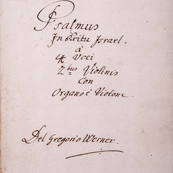 G 87, G.J. Werner, Psalm, Titelblatt-1.jpg