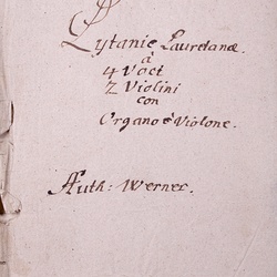 G 105, G.J. Werner, Lauretanische Litanei, Titelblatt-1.jpg