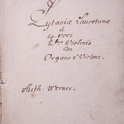 G 104, G.J. Werner, Lauretanische Litanei, Titelblatt-1.jpg