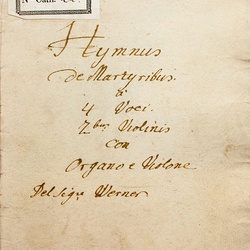 M 32, G.J. Werner, Deus tuorum militum, Titelblatt-1.jpg
