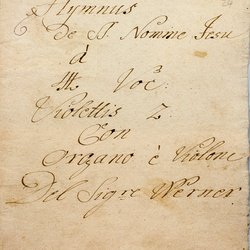 M 6, G.J. Werner, Jesu dulcis memoria, Titelblatt-1.jpg