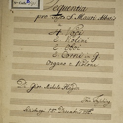 B 191, M. Haydn, Miraculorum patrator Benedicti, Titelblatt-1.jpg