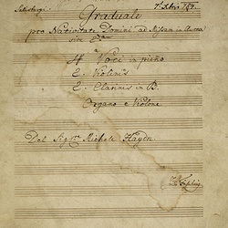 B 165, M. Haydn, Benedictus qui venit in nomine domini, Titelblatt-1.jpg