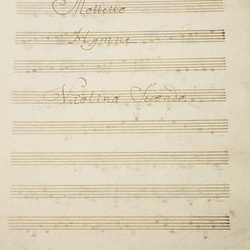 B 100, W.A. Mozart, Splendente deus, Violino II-1.jpg