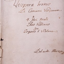 G 80, G.J. Werner, Vesperae breves, Titelblatt-1.jpg