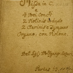 A 120, W.A. Mozart, Missa in C KV 258, Titelblatt-1.jpg