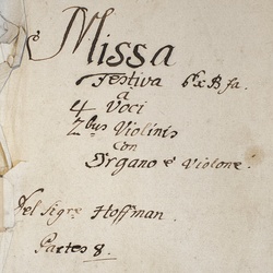 A 99, L. Hoffmann, Missa festiva, Titelblatt-1.jpg